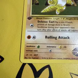 Pokemon 1st Edition Card TCG Gym Heroes LP-NM Brock's Sandshrew 71/132 - Image 4
