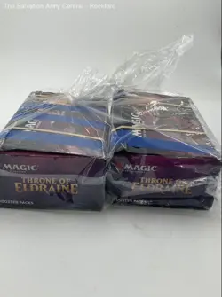 MTG Magic The Gathering Throne Of Eldraine Trading Card Booster Box Lot Of 2 - Image 3