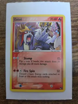 Pokemon TCG Entei 1/17 Pop Series Promos 2 Rare Holo Card, Lightly Played - Image 1