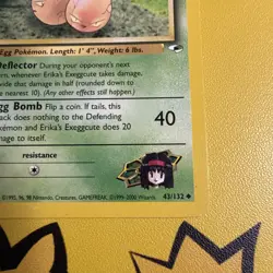 Pokemon Card - Erika's Exeggcute 1st Edition Gym Heroes 43/132 Uncommon 43/132 - Image 5
