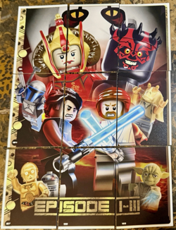 Blue Ocean LEGO Star Wars Series 5 Trading Cards - Puzzle #1,2,3 - Card#181-207 - Image 1