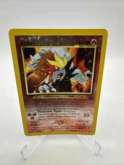 Entei #34 Black Star Promo Reverse Holo Rare Vintage Pokemon Card LP/MP - Image 1
