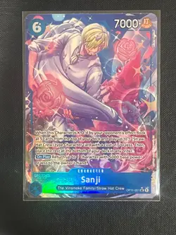 Sanji OP11-051 SR Alt Art A Fist of Divine Speed ONE PIECE Card NM English - Image 1