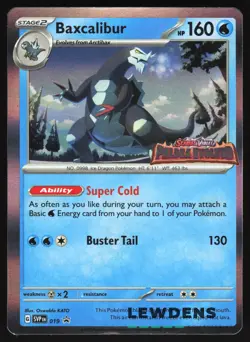 Baxcalibur - SVP 019 - Paldea Evolved - SV Black Star Promo - Pokemon Card - OC - Image 1