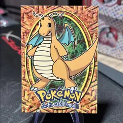 Pokemon Topps Movie card HOLO /Black label/ E12 of 12 "Dragonite" - Image 1