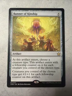 MTG TCG Foundations Banner of Kinship Regular Rare Card 0127 - Image 1