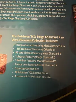 Pokemon Trading Card Game Mega Charizard X Ultra Premium Collection box New - Image 5