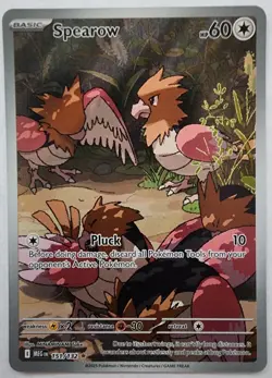 Pokemon Trading Card TCG Spearow Full Art Holo 151/132 Nintendo 2025 - Image 1