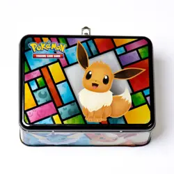 Pokemon TCG Eevee Lunchbox Treasure Chest Tin With accessories And 50+ Cards - Image 2