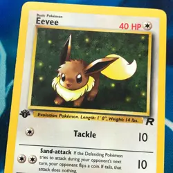 Eevee - 55/82 - 1st Edition Team Rocket Set - Pokemon Card - NM - Image 2