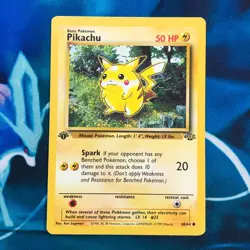 Pikachu - 60/64 - 1st Edition Jungle Set - Pokemon Card - MP - Image 1