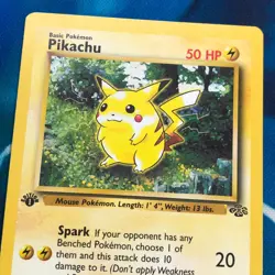 Pikachu - 60/64 - 1st Edition Jungle Set - Pokemon Card - MP - Image 2