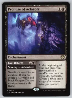 Promise of Aclazotz R Commander: The Lost Caverns of Ixalan #84 NM Normal - Image 1