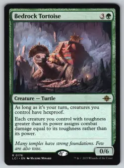 Bedrock Tortoise R The Lost Caverns of Ixalan #176 NM Normal - Image 1