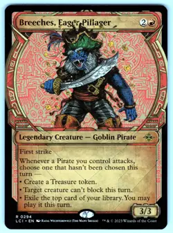 Breeches, Eager Pillager (Showcase) R The Lost Caverns of Ixalan # 294 NM Normal - Image 1