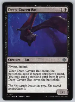 Deep-Cavern Bat U The Lost Caverns of Ixalan #102 NM Normal - Image 1