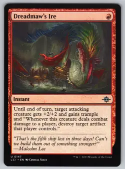 Dreadmaw's Ire U The Lost Caverns of Ixalan #147 NM Normal - Image 1