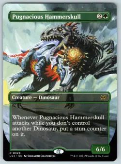 Pugnacious Hammerskull (Borderless) R The Lost Caverns of Ixalan # 328 NM Normal - Image 1