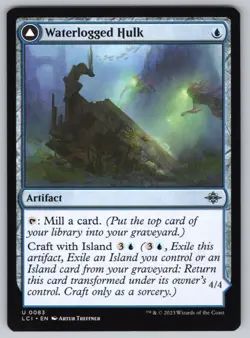 Waterlogged Hulk U The Lost Caverns of Ixalan #83 NM Normal - Image 1