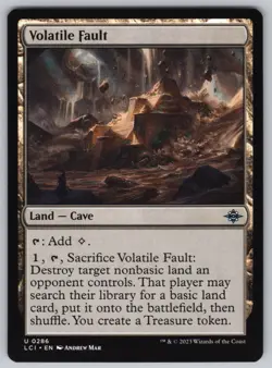 Volatile Fault U The Lost Caverns of Ixalan #286 NM Normal - Image 1