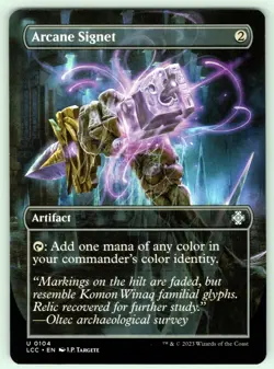 Arcane Signet (Borderless) U Commander: The Lost Caverns of Ixalan # 104 NM Norm - Image 1