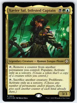 Xavier Sal, Infested Captain R Commander: The Lost Caverns of Ixalan # 14 NM Foi - Image 1