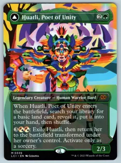 Huatli, Poet of Unity (Borderless) M The Lost Caverns of Ixalan # 339 NM Normal - Image 1