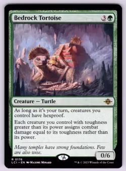 Bedrock Tortoise R The Lost Caverns of Ixalan # 176 NM Normal - Image 1