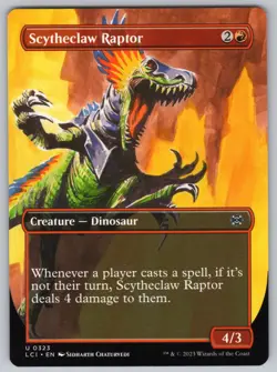 Scytheclaw Raptor (Borderless) U The Lost Caverns of Ixalan #323 NM Normal - Image 1