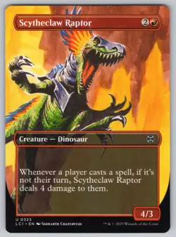 Scytheclaw Raptor (Borderless) U The Lost Caverns of Ixalan #323 NM Normal - Image 1