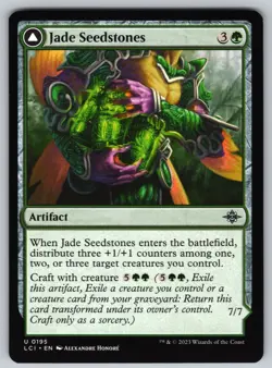 Jade Seedstones U The Lost Caverns of Ixalan #195 NM Normal - Image 1