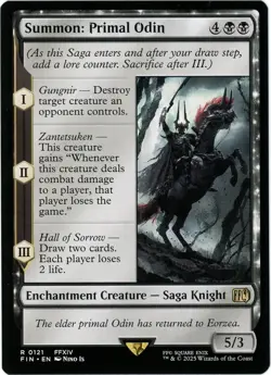 Summon: Primal Odin - 0121 - Final Fantasy - MTG - NM/M - Image 1