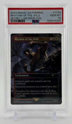 2024 Magic the Gathering Secret Lair Marvel Rhythm of the Wild Foil PSA 10 - Image 1