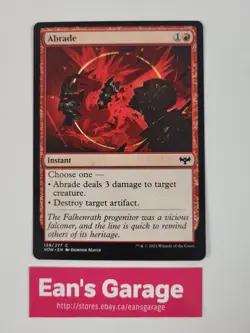 MTG Abrade VOW 139/277 Innistrad: Crimson Vow Common - Mint - Image 1