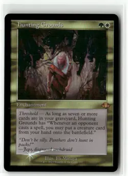Hunting Grounds Retro Frame FOIL - Dominaria Remastered MTG NM - Image 1