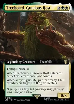 Treebeard, Gracious Host - Extended Art LTC NM MTG - Image 1