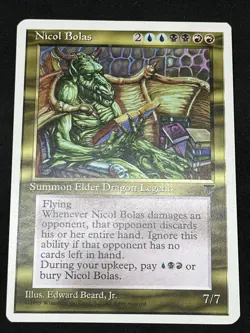 Magic the Gathering MTG Nicol Bolas Multicolour Chronicles Rare - Image 1