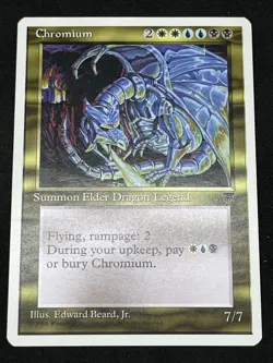 Magic the Gathering MTG Chromium Multicolour Chronicles Rare - Image 1