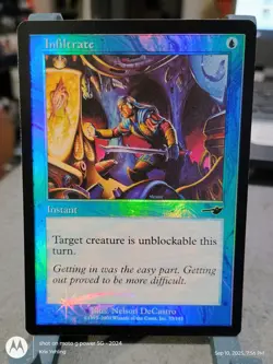 Infiltrate - Nemesis Foil NM #33/143 MTG Magic The Gathering - Image 1