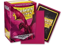 Dragon Shield Sleeves: Standard Matte - Magenta 100CT - Image 1