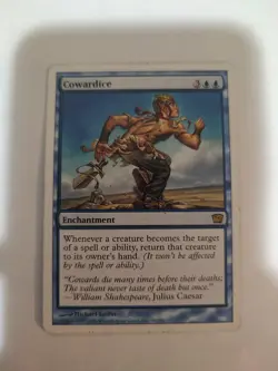 MTG Cowardice Ninth Edition 70/350 Regular Rare - Image 1