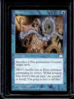 1997 Magic The Gathering Wizards of the Coast Abjure Interrupt #NNO - Image 1