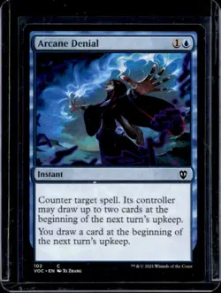 2021 Magic The Gathering Wizards of the Coast Arcane Denial Foil #102 - Image 1