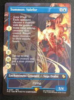 MTG Final Fantasy - Summon Valefor - Borderless Rare - Image 1