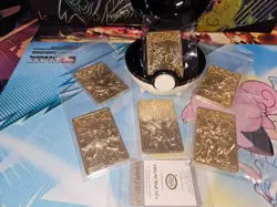 Pokemon 23K gold plated trading cards 1999 Burger King promotion full set - Image 1