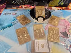 Pokemon 23K gold plated trading cards 1999 Burger King promotion full set - Image 2