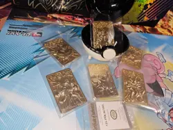 Pokemon 23K gold plated trading cards 1999 Burger King promotion full set - Image 3