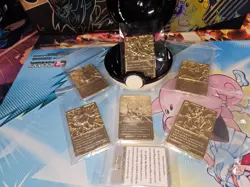 Pokemon 23K gold plated trading cards 1999 Burger King promotion full set - Image 4