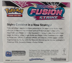 Pokemon TCG Fusion Strike Sword & Shield Booster Box 36 Packs - Factory Sealed - Image 2