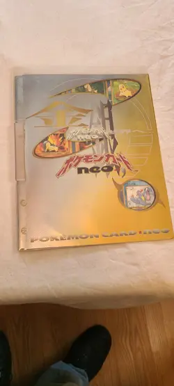 Japanese Pokemon Neo Genesis Premium File 1 Binder With 9 Cards Promo - Image 1